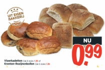 vloerkadetten of krenten rozijnenbollen