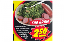 boerenkool met rookworst hutspot met runderlap of andijvie met slavink