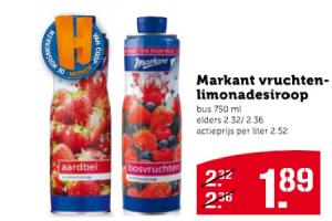 markant vruchtenlimonadesiroop