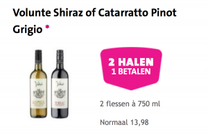 volunte shiraz of catarratto pinot grigio