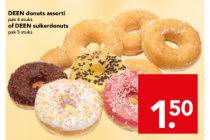 deen donuts assorti of suikerdonuts