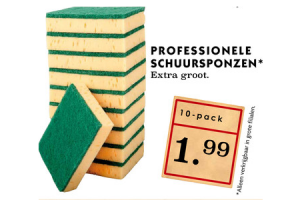 professionele schuursponzen