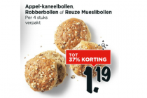 appel kaneelbollen robberbollen of reuze mueslibollen