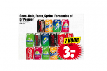 coca cola fanta sprite  fernandes of dr peppep blik