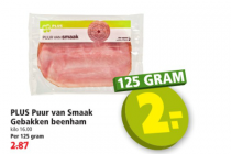 plus puur van smaak gebakken beenham