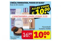 loreal foundation poeder of blush
