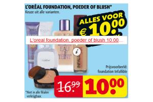 loreal foundation poeder of blush