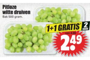 pitloze witte druiven 500 gram