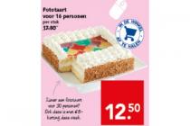 fototaart voor 16 personen