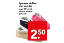 spaanse sloffen met antislip