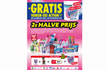 diverse producten 2e halve prijs plus gratis vanish oxi action