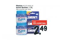 mentos of smint bottles of xl