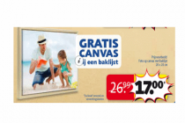 gratis canvas bij een baklijst