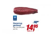 hazenrug gevliesd