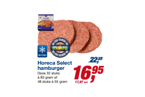Voorschrijven inschakelen klem Horeca Select hamburger nu €16,95 - Beste.nl