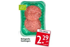 biologische hamburgers