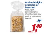 ambachtelijke crackers of beschuit