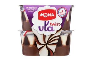 mona vlatwist chocolade met slagroom
