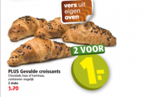 gevulde croissants nu 2 voor euro1 .