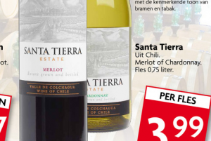 santa tierra wijn merlot of chardonnay