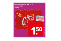 first choice cola blik 15 cl.