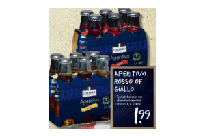 aperitivo rosso of gaillo voor euro199