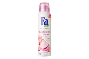 fa deodorant naturel pure rose flower