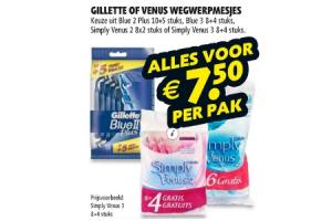 gillette of venus wegwerpmesjes