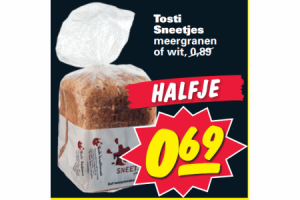 tosti sneetjes wit of meergranen halfje