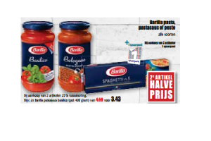 barilla pasta pastasaus of pesto