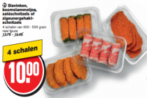 slavinken boomstammetjes sateschnitzels of zigeunerschnitzels