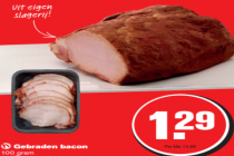 gebraden bacon