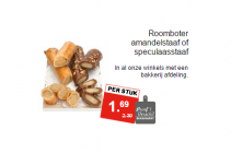 roomboter amandelstaaf of speculaasstaaf