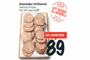 gesneden grillworst