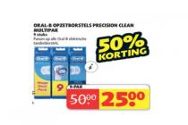 oral b opzetborstels precision clean multipak
