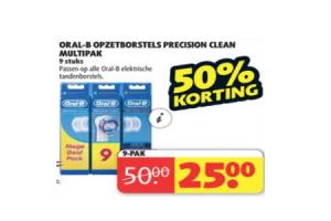 oral b opzetborstels precision clean multipak