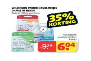 wilkinson sword navulmesjes dames of heren