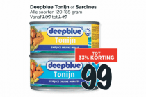 deepblue tonijn of sardines