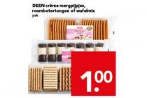 deen creme mergpijpjes roombotertongen of wafelmix