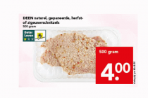 deen naturel gepaneerde herfst  of zigeunerschnitzel