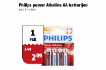 philips power alkaline aa batterijen