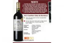 2012 castillon cotes de bordeaux