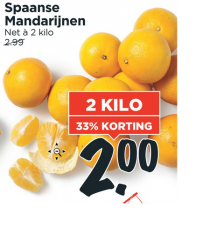 spaanse mandarijnen net 2 kilo