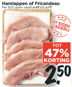 hamlappen of fricandeau