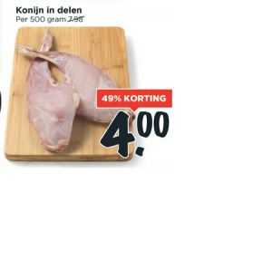 konijn in delen