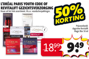 loreal paris youth code of revitalift gezichtsverzorging