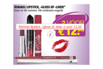 rimmel lipstick  gloss of  liner