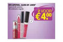 nyc lipstick  gloss of  liner