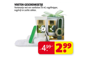 voeten geschenksetje