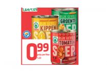 tomaten  kippen  of groentensoep